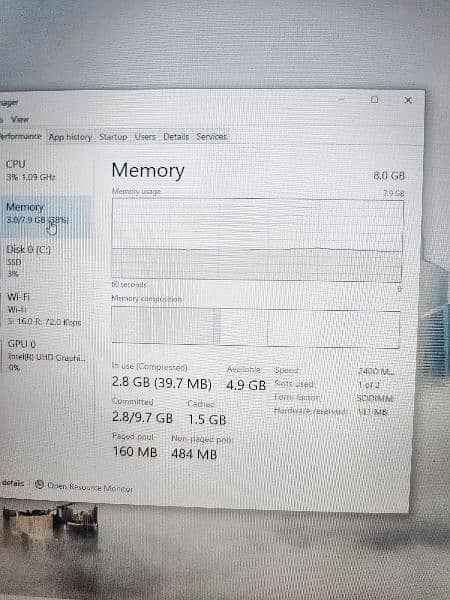 Dell Core i5 8th Gen 8/128 m2 ssd laptop 5