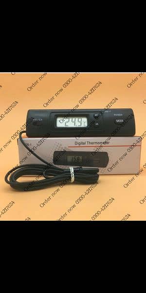 Digital Smart watch Clock Auto With Thermometer temperature Deco 0