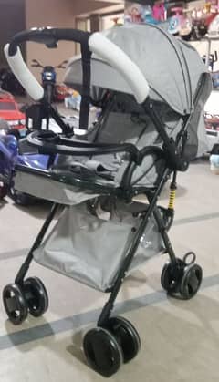 Imported baby stroller pram 3 in 1 convert to carry coat and car seat