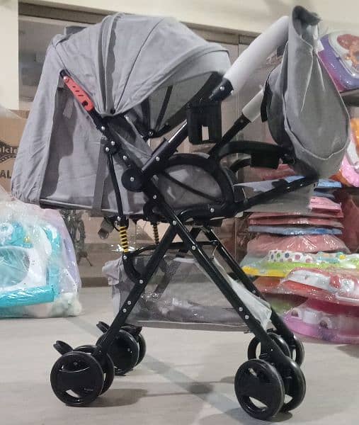 Imported baby stroller pram 3 in 1 convert to carry coat and car seat 1