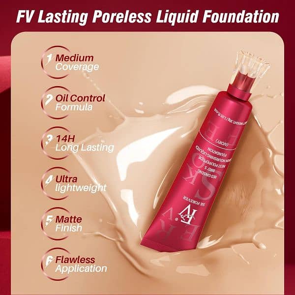FV Liquid Foundation - Oil Control Waterproof Hydrating Cream 4