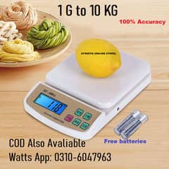 Digital Kitchen Scale New, Digital Weight Scale 1 gram to 10 KG 0