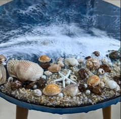 Resin Ocean themed table 0