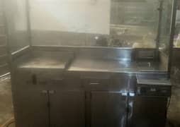 One Fast Food Counter/ One Breading Table/ One Grill 2in One Gass qula 0