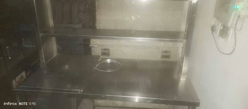 One Fast Food Counter/ One Breading Table/ One Grill 2in One Gass qula 16