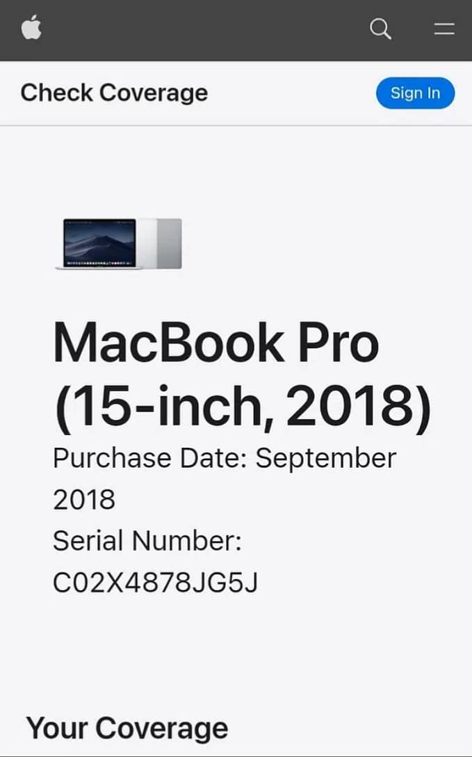 Macbook Pro 15 inch 2018 16gb/512gb Model A1990 1.5gb/4gb Graphic Card 12