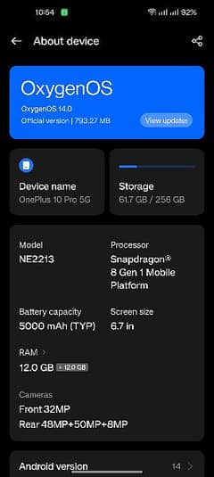 OnePlus 10 pro 5g 0