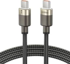 Oraimo 65W USB Type C to C Nylon Braided Fast Charging Cable with LED