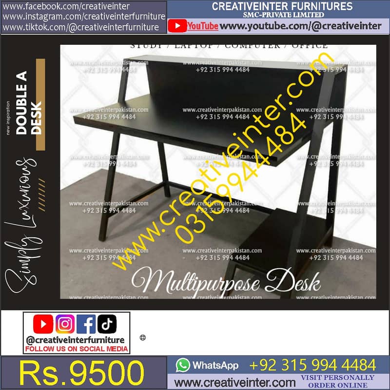 Study Table Computer Laptop Workstation Chair Meeting Desk CEO 1