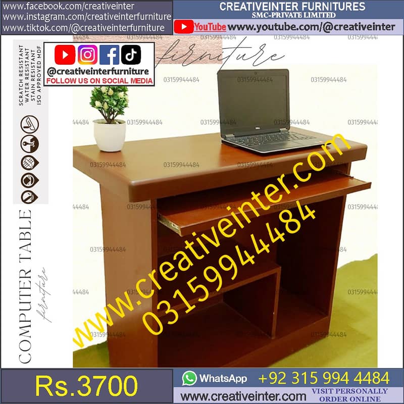 Study Table Computer Laptop Workstation Chair Meeting Desk CEO 19
