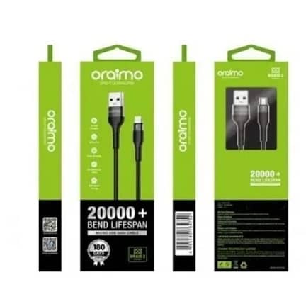 Oraimo USB Android USB Fast Charge Cable - 2m350.00 2