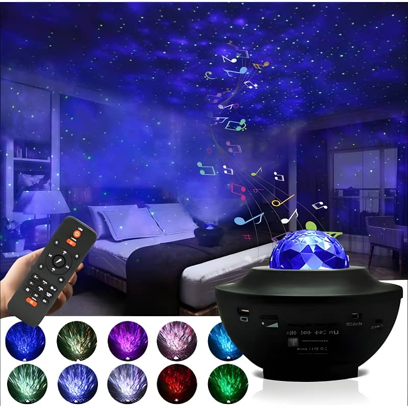 Compact Multi-Functional LED Galaxy Projector Light With Built-In Blue 1