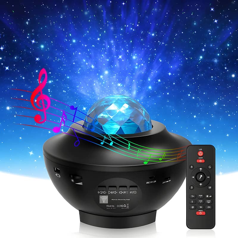 Compact Multi-Functional LED Galaxy Projector Light With Built-In Blue 10