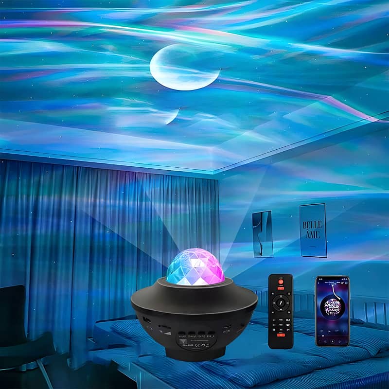 Compact Multi-Functional LED Galaxy Projector Light With Built-In Blue 12