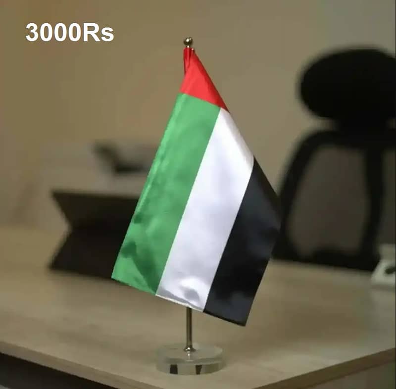 High-Quality Indoor Army Flag & Pole, Table Flag for Office Decoration 14