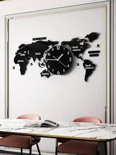 World Map Clock Free Delivery