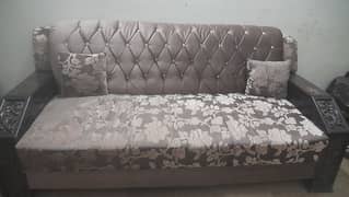 Wooden 5 Seater sofa set 0
