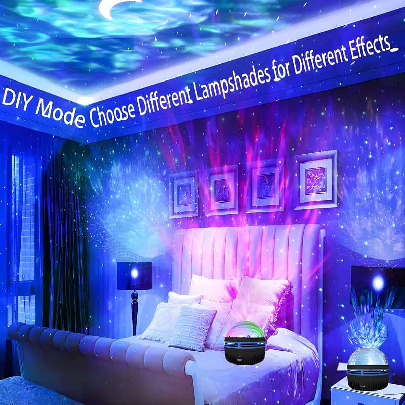 Q6 Mini High-Quality LED Starry Projection Light With Remote Control 0