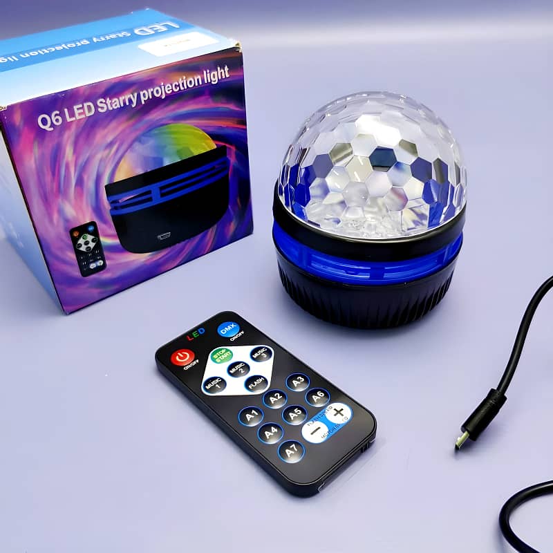 Q6 Mini High-Quality LED Starry Projection Light With Remote Control 10