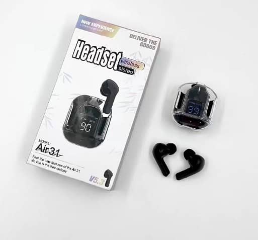 Air 31 Crystal Wireless Earbuds (with Pouch)|Wireless Earbuds 15