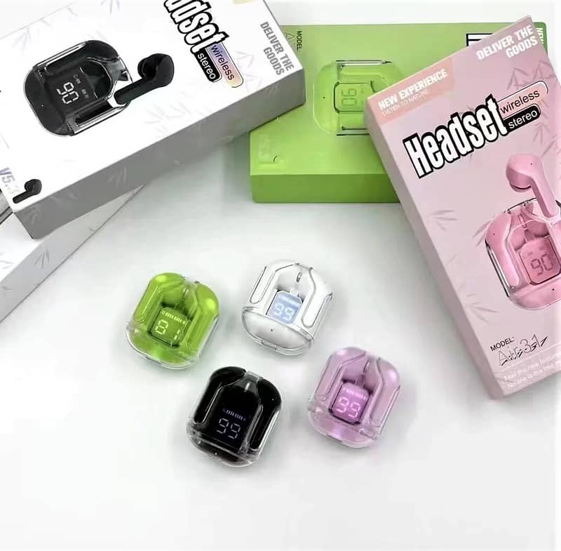 Air 31 Crystal Wireless Earbuds (with Pouch)|Wireless Earbuds 16