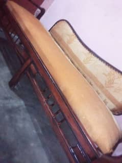 in new condition with repaired conditoin original wood with soft foam