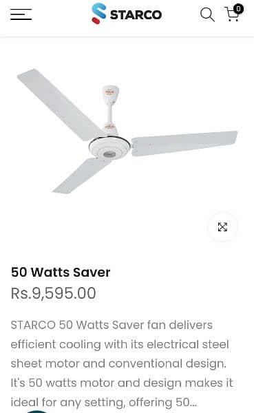 STARCO Fan 50 watt energy saver fan 4