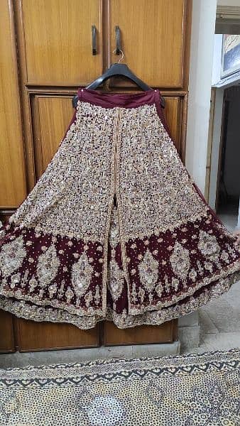 Maroon Bridal Lehnga - Only used for few hours 3