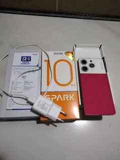 Tecno Spark 10Pro Box Pack Skin Red Color with 7 months Brand Warranty