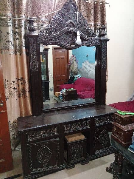 Pure wooden chinioti style dressing table 3
