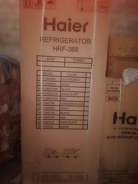 Haier refrigerator hrf368 glass door 3