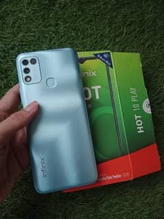 Infinix hot 10 play 4/64 condition 10/9.5 with complete saman