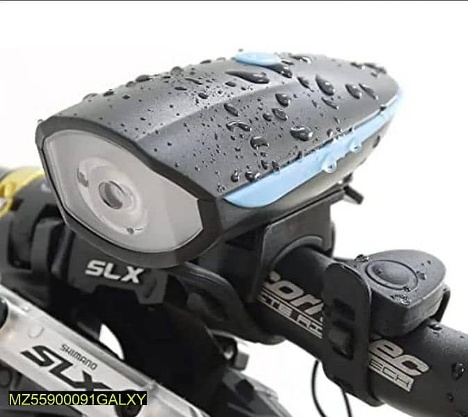 2 in 1 USB Rechargeable bike headlight and bell 1
