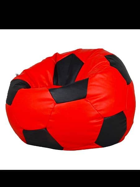 Football Leather Bean Bag (King Size) 1