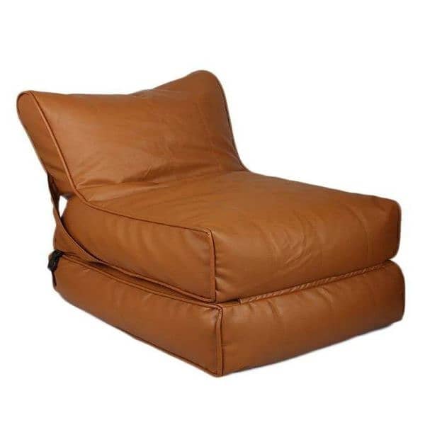 Leather Sofa Come Bed 1