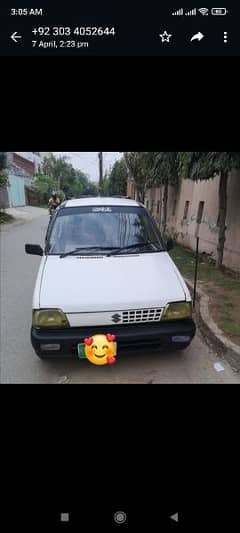 Suzuki Mehran VXR 1991, front R back R farsh good, cal at 03065746769 0