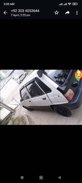 Suzuki Mehran VXR 1991, front R back R farsh good, cal at 03065746769 3