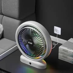 Charging Fan Portible USB Desk Fan Table Fan with Strong Airflow (COD)