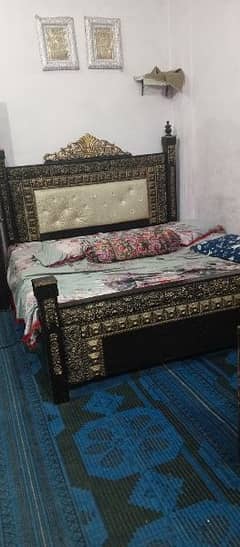 Bed set+Drsing+matras+side tabale