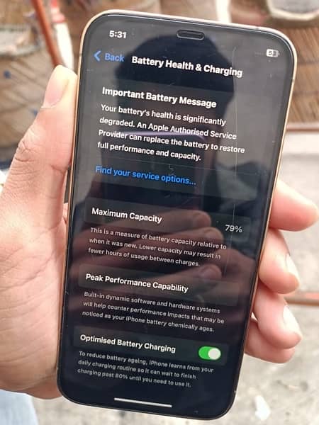 Iphone 12 Pro 128 GB Factrory unlock with box 10/9 Condition 7