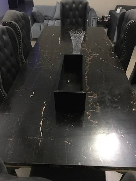 Dining table brand new 6 royal chairs and big table 5