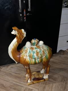 Large camel and horse sculpture imported