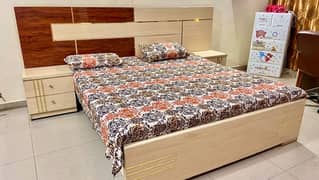 Imported Lasani Bed Set, Side Tables, Dressing & Computer Table