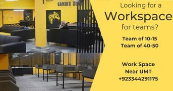Office work space for Teams only