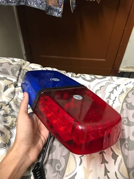 red and blue light for car roof 2