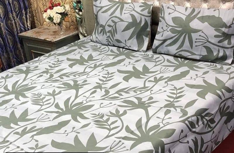Cotton Printed Double Bedsheets. 3