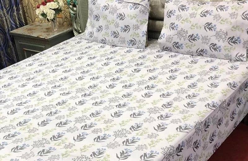 Cotton Printed Double Bedsheets. 10
