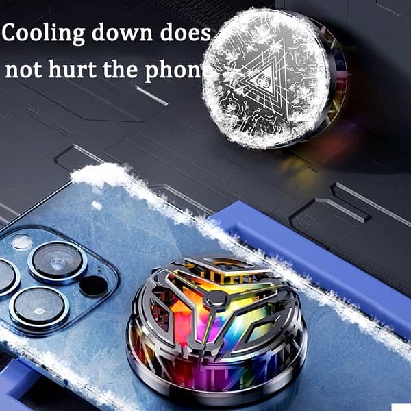 GT18 Magnetic Attraction Mobile Turbo Cooling,With Cool Rgb Lighting 2