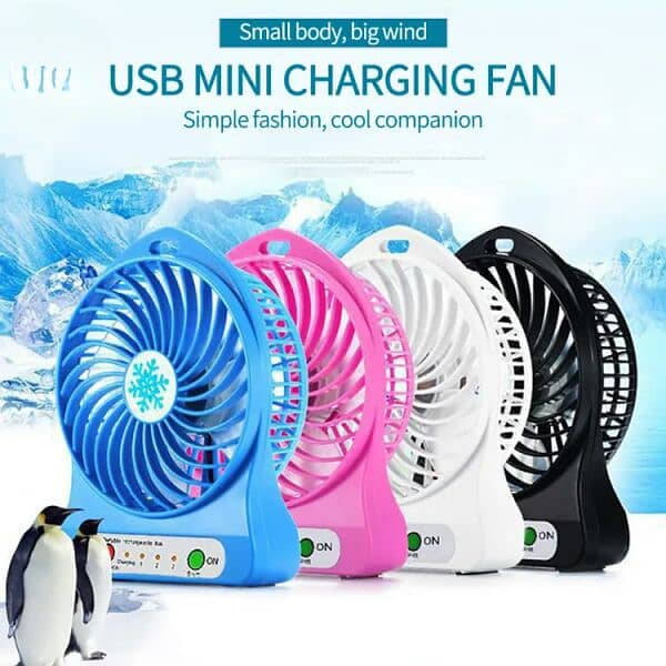 Mini charging fan 6
