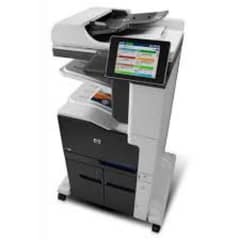 HP laserjet A3 color printer copier scanner m775 with trolley for sale 0